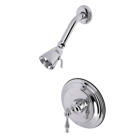 Kingston Brass Shower Faucet, 2, Wall Mount, Polished Chrome KB2631NLSO